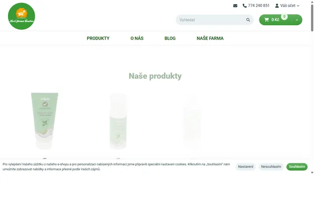 Náhled webu KozíKrémy.cz